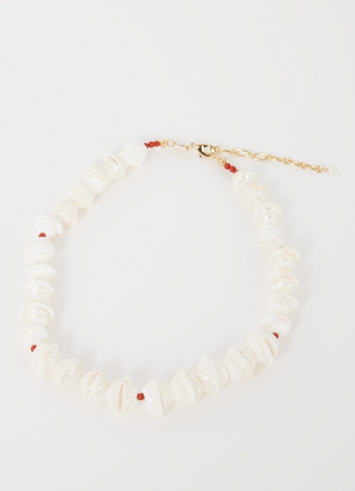 ANNI LU Seashell Smiles ketting  - detail 4 goud
