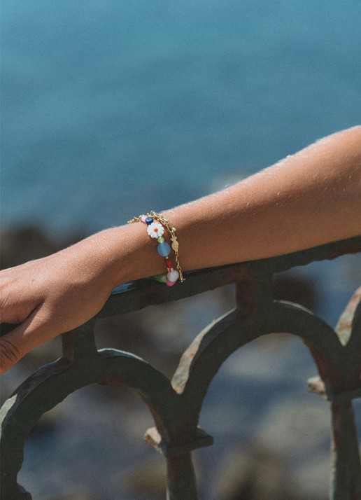 ANNI LU Summerstuff armband verguld  - detail goud