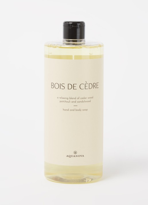 Aquanova Bois de Cèdre handzeep navulling 1000 ml  - voorkant 2 undefined