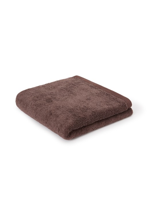Aquanova London badhanddoek - 600 gr/m² - 55 x 100 cm - voorkant bruin