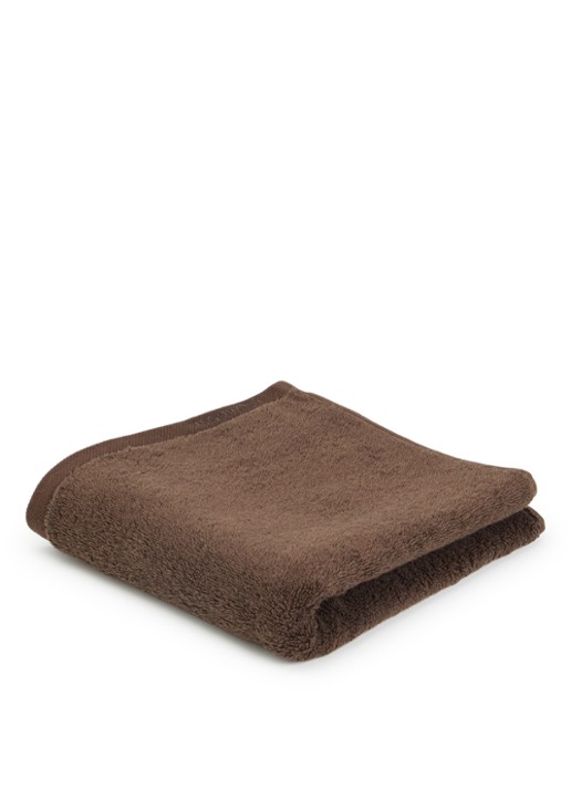 Aquanova London badhanddoek - 600 gr/m² - 55 x 100 cm - voorkant donkerbruin