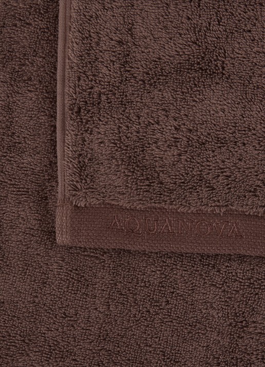 Aquanova London badlaken - 600 gr/m² - 100 x 150 cm  - detail bruin