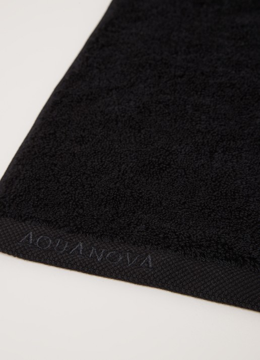 Aquanova London badlaken 70 cm x 130 cm - detail 3 zwart