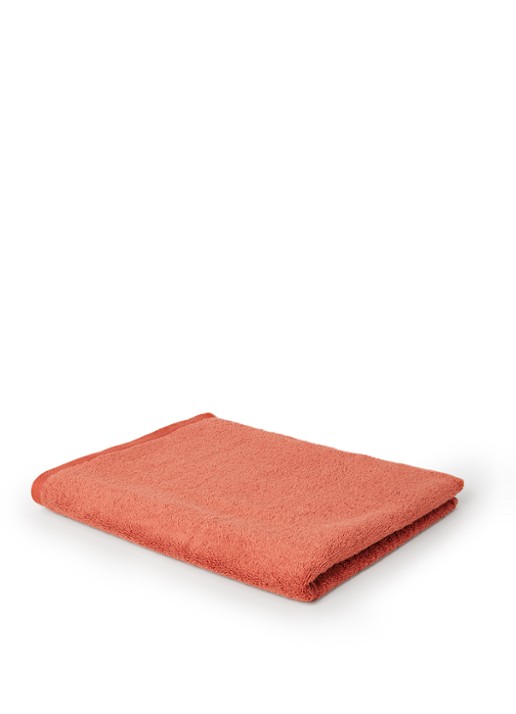 Aquanova London badlaken 70 cm x 130 cm - voorkant oranjerood