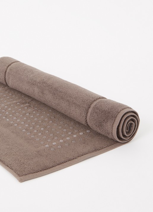 Aquanova London badmat 60 x 100 cm - voorkant 2 donkerbruin