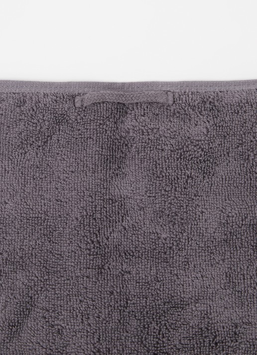 Aquanova London gastendoek 30 cm x 50 cm - detail 2 antraciet