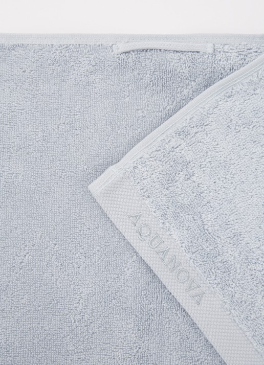 Aquanova London gastendoek – 600 gr/m2 - 30 x 50 cm - detail 2 lichtgrijs