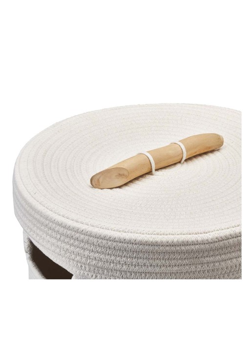 Aquanova Otis wasmand 55 cm - detail 5 ivoor