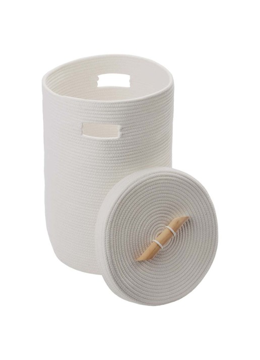 Aquanova Otis wasmand 55 cm - voorkant 2 ivoor