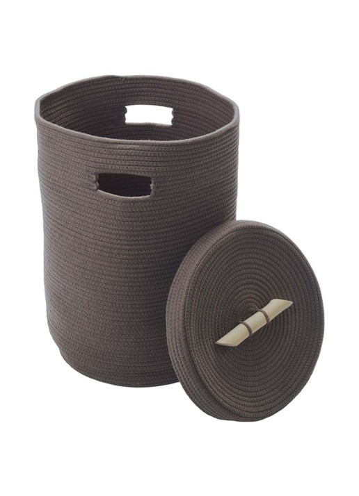Aquanova Otis wasmand 55 cm - voorkant 2 donkerbruin