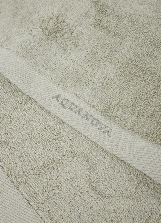 Aquanova Rio handdoek set van 4 - 500 gr/m2 - detail 2 olijfgroen