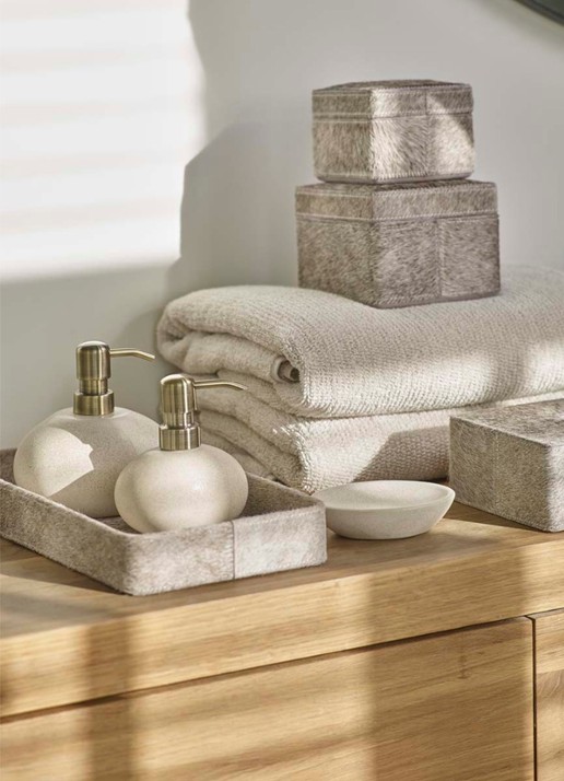 Aquanova Ugo S zeepdispenser - voorkant 3 taupe