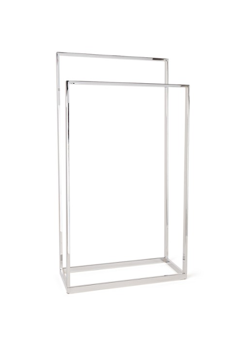Aquanova Yuri handdoekenrek 89 cm - voorkant zilver