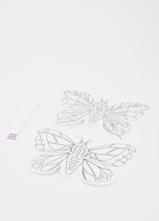 Ara Creative Butterfly opblaasbare kleurplaat set van 2 - voorkant 2 multicolor