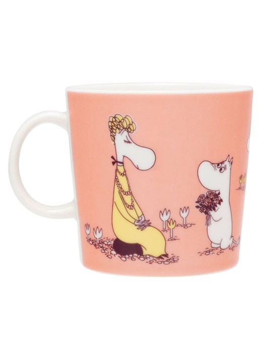 Arabia Moomin ABC U mok 40 cl - voorkant 2 roze
