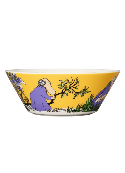 Arabia Moomin Hemulen kom 15 cm - voorkant 2 geel