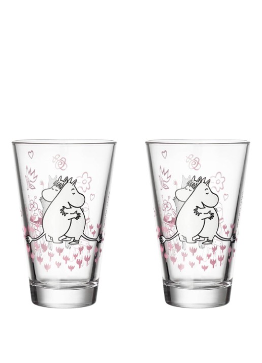 Arabia Moomin Love drinkglas 30 cl set van 2