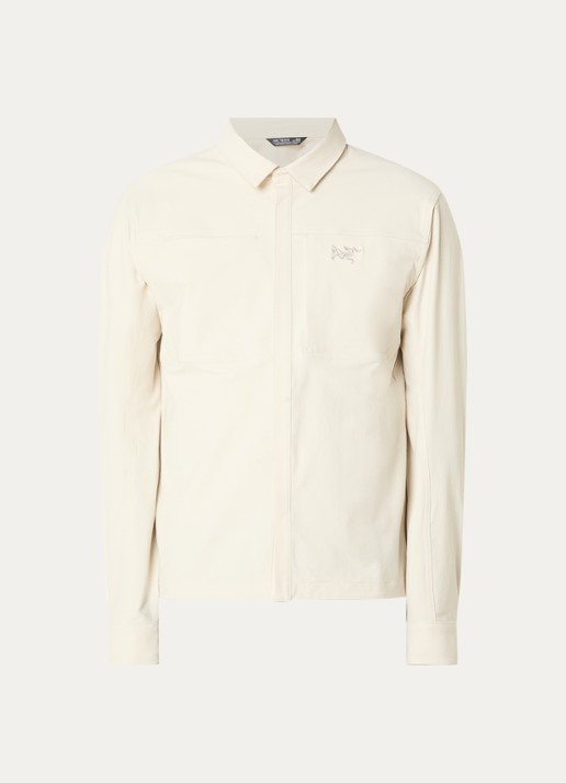 Arc'teryx Cronin overshirt met borstzakken - voorkant 3 gebroken wit