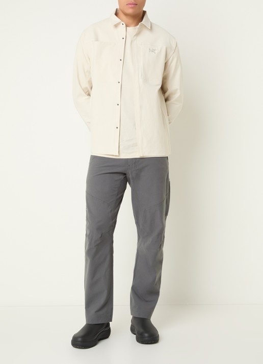 Arc'teryx Cronin overshirt met borstzakken - voorkant 4 gebroken wit