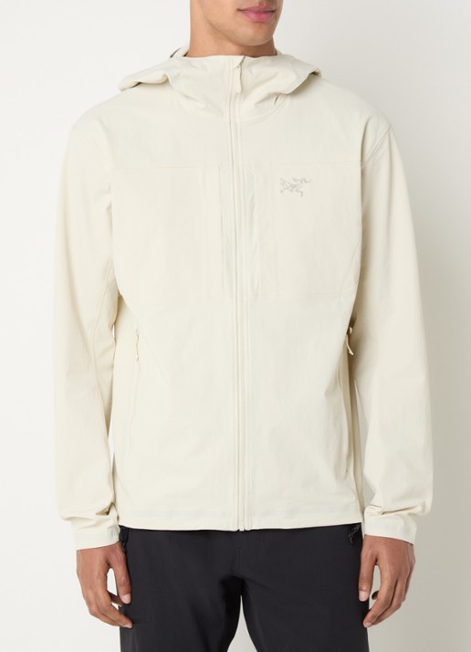 Arc'teryx Gamma jack met capuchon en steekzakken - detail 4 gebroken wit