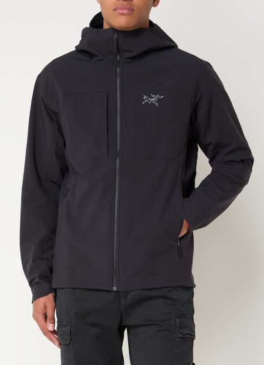 Arc'teryx Gamma MX softshell jack met ritszakken en logoborduring