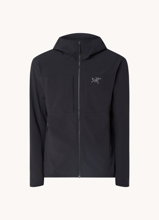 Arc'teryx Gamma MX softshell jack met ritszakken en logoborduring - voorkant 2 zwart