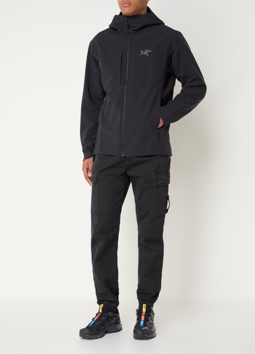 Arc'teryx Gamma MX softshell jack met ritszakken en logoborduring - voorkant 3 zwart