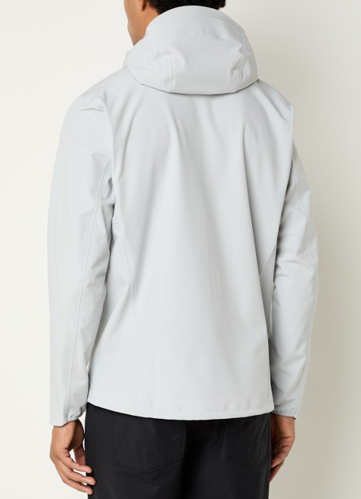 Arc'teryx Gamma MX softshell jack met ritszakken en logoborduring - achterkant 3 lichtgrijs