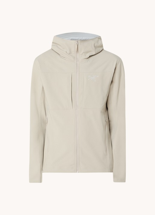 Arc'teryx Gamma MX softshell jack met ritszakken en logoborduring - voorkant 2 zand