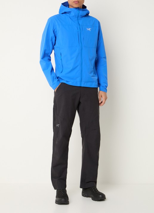 Arc'teryx Gamma windjack met logoborduring en ritszakken - voorkant 2 blauw