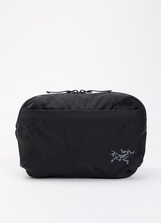 Arc'teryx Heliad crossbodytas met verstelbare schouderriem en logo - voorkant zwart