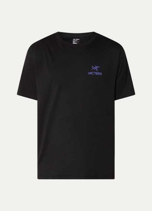 Arc'teryx Kragg T-shirt met logo- en backprint - voorkant zwart
