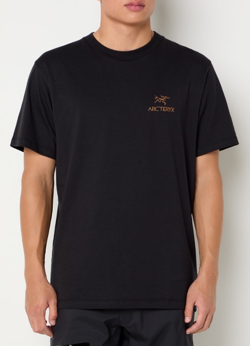 Arc'teryx T-shirt met logo- en backprint - achterkant zwart
