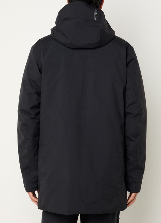 Arc'teryx Therme gewatteerde parka met donsvulling en waterafstotende coating - achterkant 3 zwart