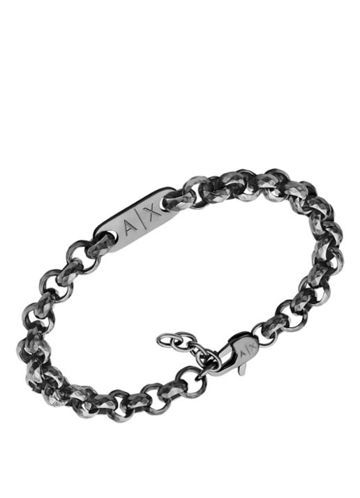 Armani Armband AXG0174040 - detail antraciet