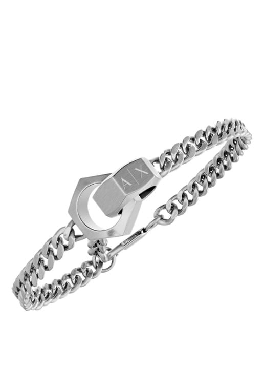 Armani Armband AXG0182040 - detail zilver