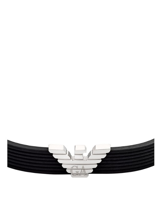 Armani Armband met logo EGS3168040 - detail zwart