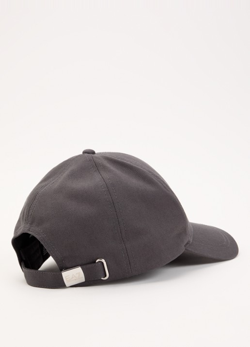 Armani Baseball pet met logo - detail antraciet