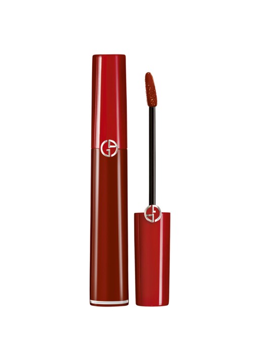 Armani Beauty Lip Maestro Velvet Matte Liquid Lip Color - vloeibare lipstick - voorkant 2 dark velvet