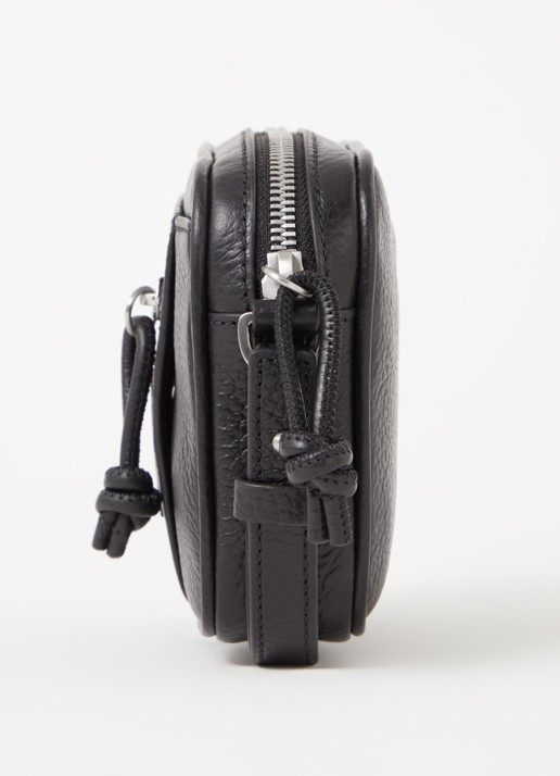Armani Beautycase van leer - detail 4 zwart