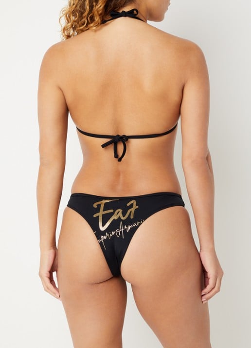Armani Bikiniset met uitneembare vulling en logoprint - achterkant 5 zwart