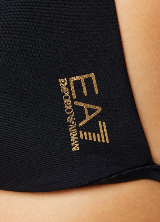 Armani Bikiniset met uitneembare vulling en logoprint - detail 2 zwart
