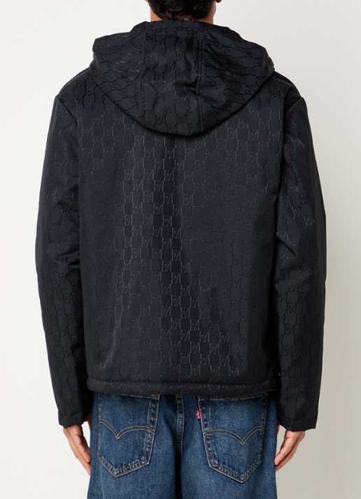 Armani Blouson jack met logoprint - achterkant 2 zwart