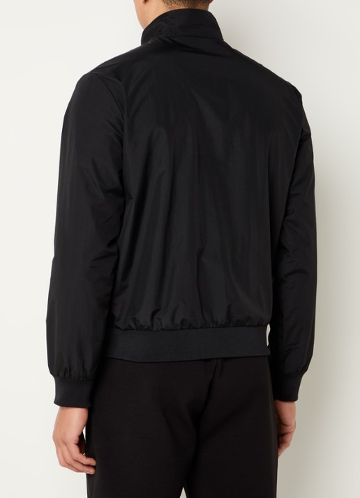Armani Bomberjack met ritszakken en logo - achterkant 2 zwart