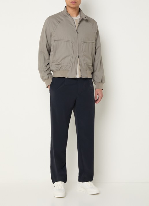 Armani Bomberjack met steekzakken - voorkant 3 donkerbeige