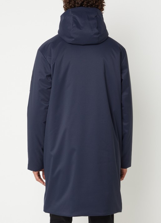 Armani Caban gewatteerd softshell jack met opgestikte zakken - achterkant 4 donkerblauw
