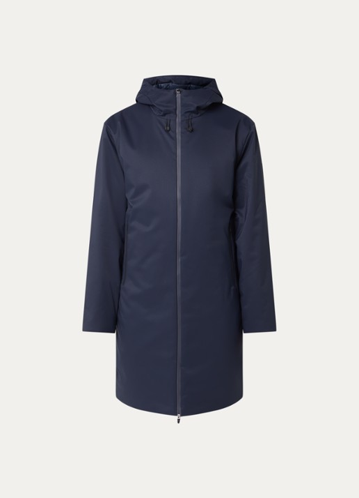 Armani Caban gewatteerd softshell jack met opgestikte zakken - voorkant 2 donkerblauw