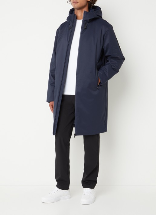 Armani Caban gewatteerd softshell jack met opgestikte zakken - voorkant 3 donkerblauw