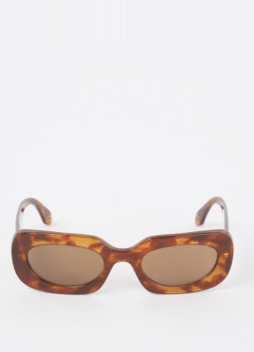 Armani Cat Eye zonnebril AR8182 - detail oranjebruin