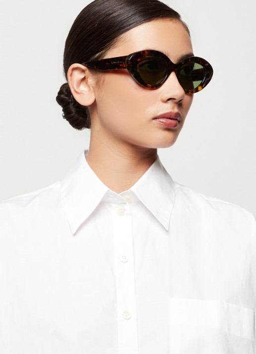 Armani Cat Eye zonnebril AR8188 - voorkant 2 bruin